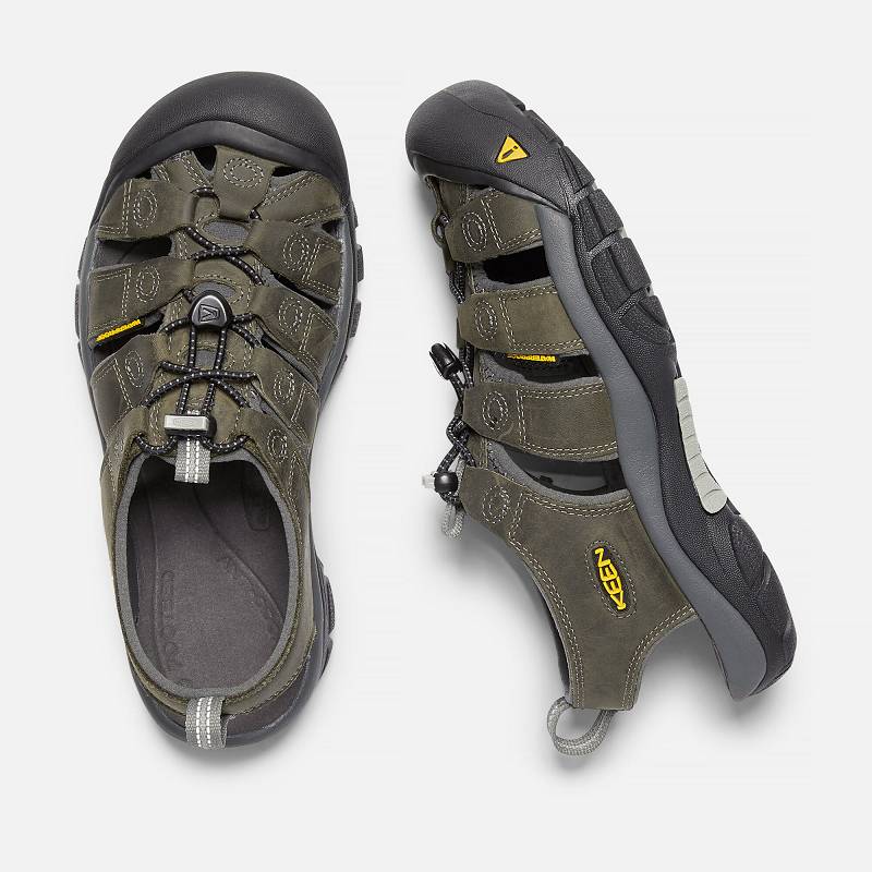 Keen Newport Trekkingsandalen Herren DE-75810 Neutral Gray/Gargoyle - Keen Herrenschuhe Olivgrün